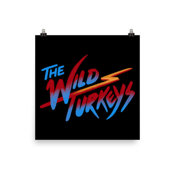 Strum and The Wild Turkeys Logo Poster